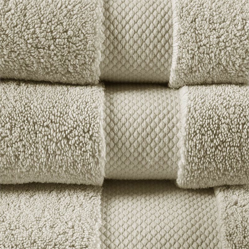 Madison Park Signature Splendor 6-Piece Cotton Towel Set in Taupe Brown