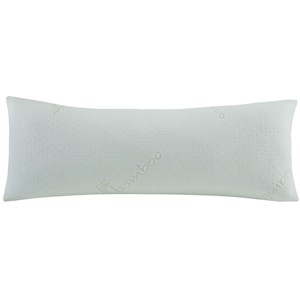 Sleep Philosophy Polyester Rayon Foam Pillow with Bamboo Cover in Ivory