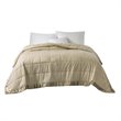 Madison Park Solid Embossed Microfiber Premium Oversized Blanket - Taupe Brown