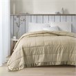 Madison Park Solid Embossed Microfiber Premium Oversized Blanket - Taupe Brown