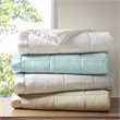 Madison Park Solid Embossed Microfiber Premium Oversized Blanket in Gray