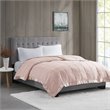 Madison Park Polyester Microfiber Solid Blanket in Blush Pink