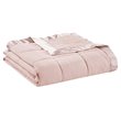 Madison Park Polyester Microfiber Solid Blanket in Blush Pink