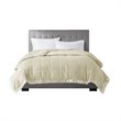 Madison Park Polyester Microfiber 3M Scotchgard Solid Blanket in Ivory