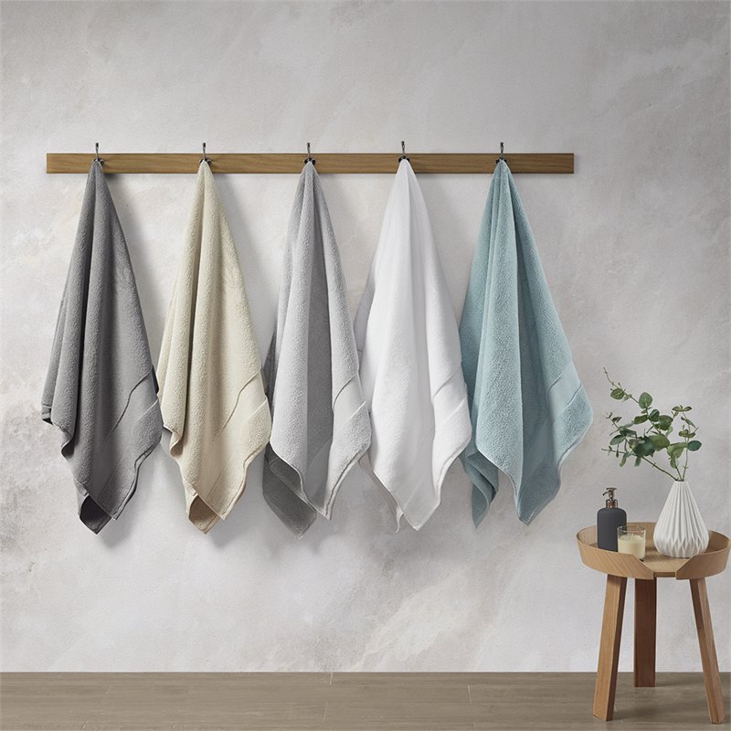 Madison Park Signature Splendor 6-Piece Cotton Towel Set in Charcoal