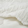 Madison Park 100 Percent Polyester Solid Long Faux Fur Throw in Ivory