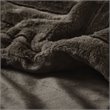Madison Park 100 Percent Polyester Solid Long Faux Fur Throw in Chocolate