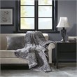 Premier Comfort Polyester Microcord Solid Pieced Corduroy Plush Throw in Gray