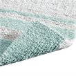 Madison Park Spa 100 Percent Cotton Reversible Bath Rug in Aqua Blue
