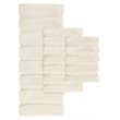 Madison Park 100 Percent Polyester Fabric Solid Tufted Rug in Wheat Brown