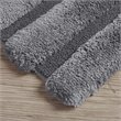 Madison Park 100 Percent Polyester Fabric Solid Tufted Rug in Gray