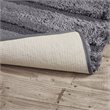 Madison Park 100 Percent Polyester Fabric Solid Tufted Rug in Gray