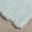 Madison Park 100 Percent Polyester Fabric Solid Tufted Rug in Seafoam Green
