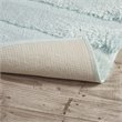 Madison Park 100 Percent Polyester Fabric Solid Tufted Rug in Seafoam Green