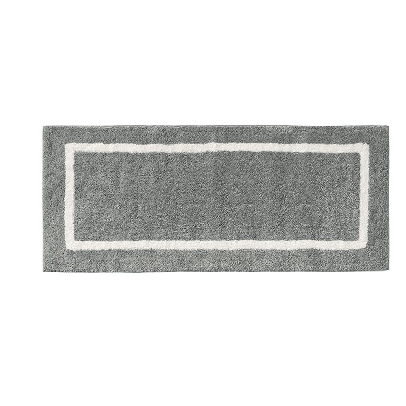 Madison Park Bittman Polyester Reversible Tufted Microfiber Rug in Gray