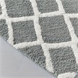 Madison Park Bittman Polyester Reversible Tufted Microfiber Rug in Gray
