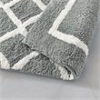 Madison Park Bittman Polyester Reversible Tufted Microfiber Rug in Gray