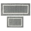 Madison Park Bittman Polyester Reversible Tufted Microfiber Rug in Gray