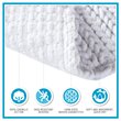 Madison Park Lasso 100 Percent Cotton Chenille Chain Stitch Rug - White
