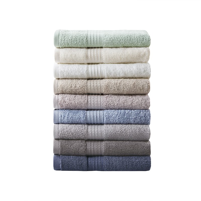 Madison Park Organic 6-Piece 100 Percent Cotton Towel Set in Tan