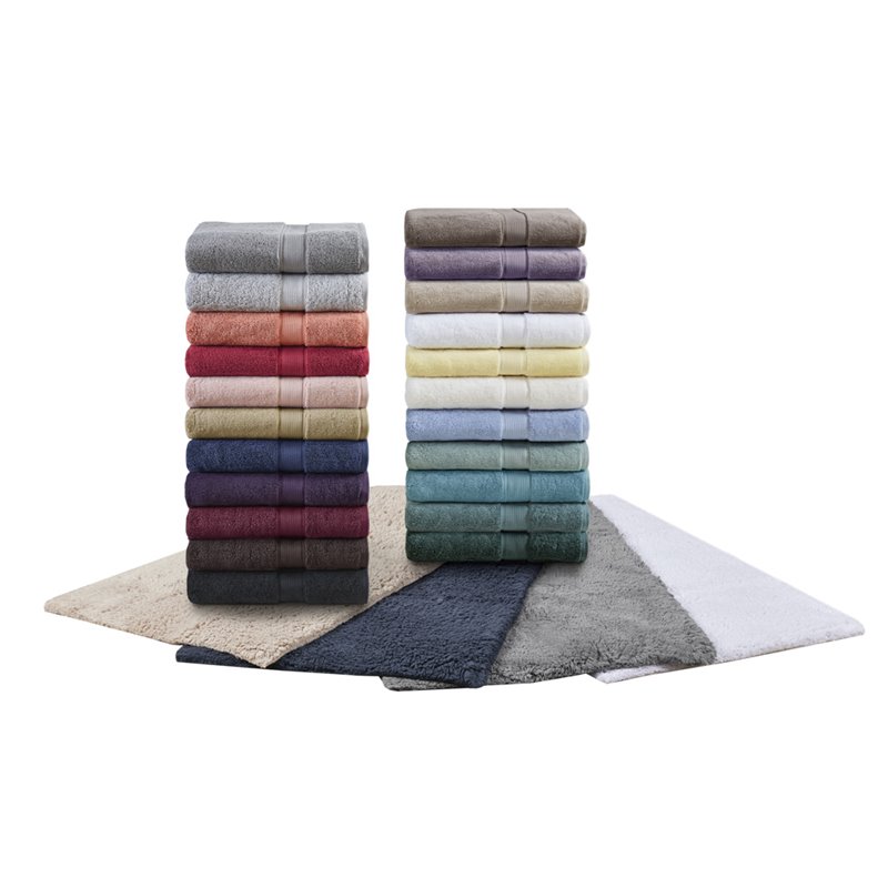 Madison Park Signature 8-Piece 100 Percent Cotton Towel Set in Beige