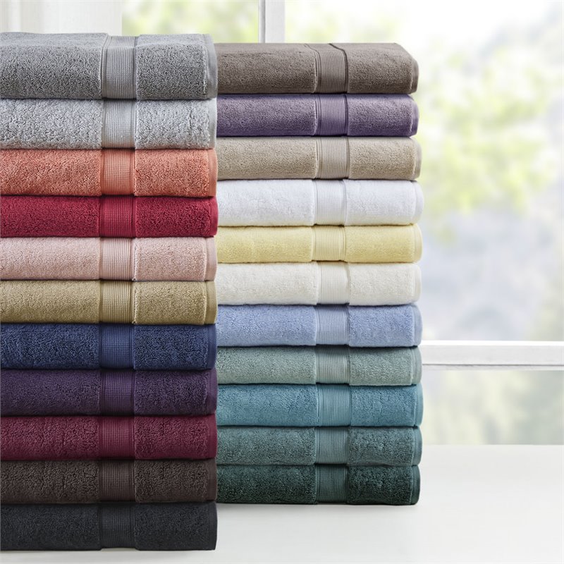 Madison Park Signature 8-Piece 100 Percent Cotton Towel Set in Beige