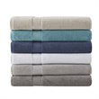 Madison Park Signature 100 Percent Cotton Bath Sheet in Silver (Set of 2)