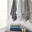 Madison Park Signature 100 Percent Cotton Bath Sheet in Silver (Set of 2)