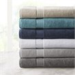Madison Park Signature 100 Percent Cotton Bath Sheet in Silver (Set of 2)