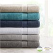 Madison Park Signature 100 Percent Cotton Bath Sheet in Silver (Set of 2)