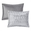 Madison Park 100 Percent Polyester Printed Long Fur Comforter Set in Gray