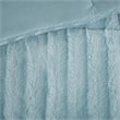 Madison Park 100 Percent Polyester Faux Fur Comforter Mini Set - Aqua Blue
