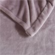 Beautyrest Polyester Knitted Solid Microlight Heated Blanket in Lavender Purple