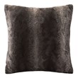 Madison Park Polyester Long Fur Pillow with Knife Edge in Brown