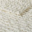 Madison Park 100 Percent Polyester Solid Chenille Chunky Knit Throw in Ivory