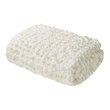Madison Park 100 Percent Polyester Solid Chenille Chunky Knit Throw in Ivory