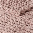 Madison Park 100 Percent Polyester Solid Chenille Chunky Knit Throw in Blush