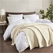 INK+IVY Bree 100 Percent Acrylic Knitted Throw in Ivory Finish