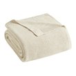 INK+IVY Bree 100 Percent Acrylic Knitted Throw in Ivory Finish