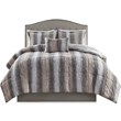 Madison Park 100 Percent Polyester Comforter Set in Blush Pink/Gray