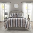 Madison Park 100 Percent Polyester Comforter Set in Blush Pink/Gray