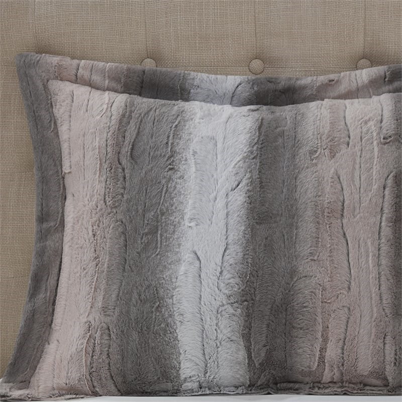 Madison Park 100 Percent Polyester Comforter Set in Blush Pink/Gray