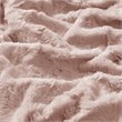Madison Park 100 Percent Polyester Solid Brushed Long Fur Throw in Blush Pink