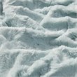 Madison Park 100 Percent Polyester Solid Brushed Long Fur Throw in Aqua Blue