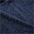 Woolrich Polyester Solid Berber Brushed Blanket w/ Crystal Velvet Binding - Navy