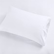 Intelligent Design Polyester Microfiber Fabric Solid Sheet Set in White