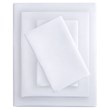 Intelligent Design Polyester Microfiber Fabric Solid Sheet Set in White