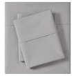 Madison Park 100 Percent Cotton Peached Percale Sheet Set in Gray