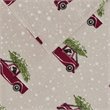 Woolrich 100 Percent Cotton Flannel Printed Sheet Set in Tan Cars