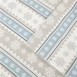 Woolrich Farmhouse 100 Percent Cotton Flannel Sheet Set in Blue Snowflake